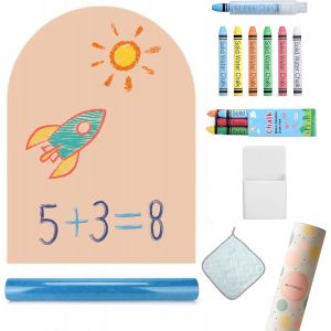 lbgwp60-Tableau Magnétique Enfant Mural En Forme D'Arche - Aimanté Montessori - Idéal Pour Cadeaux Filles Et Garçons - Mur (Sable 120 X 60 Cm) - Neuf