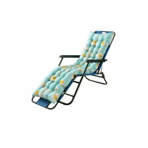 Coussin De Chaise Longue À Motif Floral Pour Fauteuil À Bascule ¿ 168 X 48 X 8 Cm, Vert, Polyester, Antidérapant, Design Confortable - Neuf