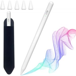 KAL-Stylet Ipad 10&11E Génération, Stylet Tablette Ipad Pour Ipad 2018-2025, Pencil Ipad, Stylo Ipad Avec Rejection De La Paume Tactile Haute Précision, Convient Pour Ipad 6/7/8/9/10/11,Air 3/4/5,Min - Neuf