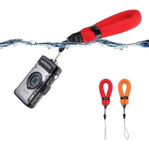 KALANKA-Sangle de Poignet pour Appareil Photo Flottant Sangle de Flotteur de Téléphone Etanche pour GoPro 9 8 Olympus TG-7 TG-6 TG-5 TG-4 Fuji Fujifilm XP140 XP130 XP120 XP90 XP80, Rouge et Orange - Neuf