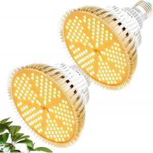 Kalanka-2 Pièces Lampe De Croissance 100w E27 Sunlike Spectre Complet Lampe Pour Plante, 150 Leds Lampe Led Horticole Pour Plantes D'intérieur, Fleurs Légumes Semis Hydroponique Intérieur - Neuf