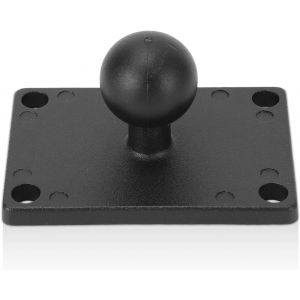 VornixorSarlshop-2,5cm Base de Fixation &agrave; Rotule Plaque 1 po Carr&eacute;e Amps Universelle Alliage D'aluminium avec Trou Amps pour Supports Ram &agrave; Rotule Taille B &agrave; Double Douille pour Bateaux, Camions, Voi - Neuf