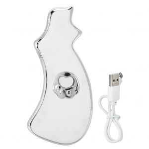 Masseur Electrique Gua Sha, Micro-Courant, Anti-Rides, Appareil Amincissant Pour Le Visage, Outil De Grattage, Blanc - Neuf