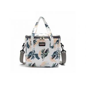 Sac à lunch isotherme en tissu Oxford - Grande capacité, polyvalent, avec poches latérales et fermeture éclair lisse - Neuf
