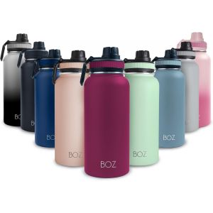 Bouteille D'eau En Acier Inoxydable - Bouteille D'eau Isotherme Sous Vide - Large Ouverture Sans Bpa - Bouteille D'eau De Sport Pour Salle De Sport Avec Couvercle &Agrave; Bec Verseur - Bouteille D'eau - Neuf