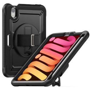 Coque Support Avec Poign&eacute;e En Miel Pour Ipad Mini 2024 / Mini 6 - Noir - Neuf