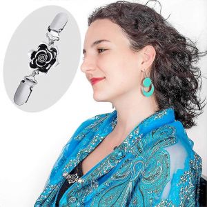 4 Pi&egrave;ces Vintage Pull Ch&acirc;le Clips R&eacute;tro Cardigan Clips Robe Chemise Broche Clips Compatible Avec Les Femmes Girls-At - Neuf