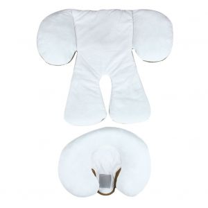 Tapis De Protection Pour Poussette En Polyester Pour Enfants, Coussin De Siege Doux Double Face Pour Landau (Kaki) - Neuf