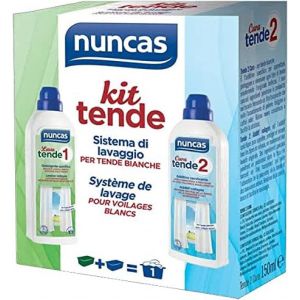 Nuncas Kit Unidose Voilages Blancs (Tende 1 + Tende 2) - 150 ml + 75 ml - Neuf