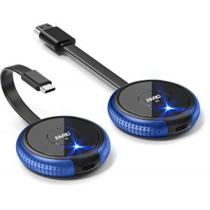 MEVRONISSHOP-HDMI sans Fil USB C, kit d'extension sans Fil HDMI 5G for Ordinateur Portable, t&eacute;l&eacute;phone, Tablette, Appareil Photo, PC vers HDTV, projecteur, Moniteur, Plug and Play, 165FT/50M - Neuf