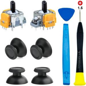 Lkljij-9 En 1 Kit De Réparation Pour Ps5 Manette, Hall Effect Joysticks De Rechange Pour Manette Ps5 Dualsense Joystick Analogique De Remplacement - Neuf