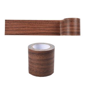 Ruban adhésif effet bois à motif de grain de bois pour réparation de rayures de sol stratifié(Marron Foncé) - Neuf