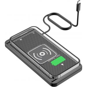 ONGI-Chargeur De Téléphone Portable Sans Fil Pour Voiture,15 W Tapis De Charge Rapide Sans Fil Antidérapant Station De Charge Inductive,Tapis De Charge Pour Iphone Samsung - Neuf