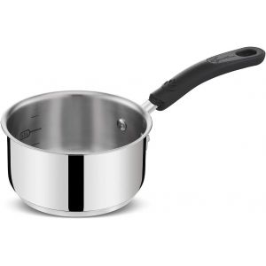 Subzonal-Casserole Pratique En Acier 18/10 Avec Manche Long En Silicone, Casserole Pour Induction, Gaz Et Four Jusqu'&agrave; 210&deg;, 16 Cm - Neuf