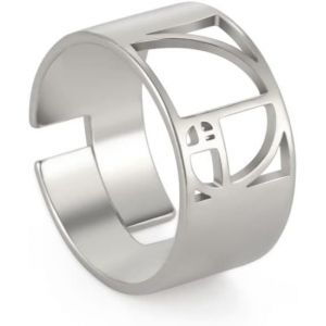 Bague Fibonacci Spirale D'or Boucle D'oreille Triangle Spirale Ratio D'or Bijoux G&eacute;om&eacute;triques Irrationnels De Math&eacute;matiques Portables Pour Les Femmes - Neuf