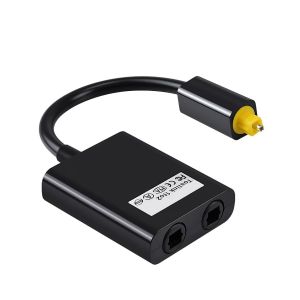 MEVRONISSHOP-R&eacute;partiteur Cable Fibre Optique Audio Toslink Splitter 1 In 2 Out Sorties Num&eacute;rique Optical Toslink Diviseur Optique c&acirc;ble Adaptateur pour HDTV DVD Amplificateur Barre De Son - Neuf