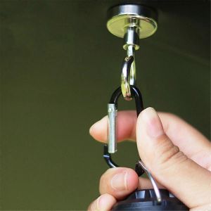 6pcs Magnet Camping Hooks For Outdoor Camping Hooks-Black - Neuf