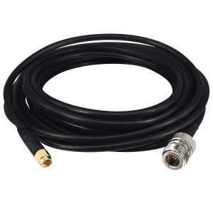 &Eacute;lev&eacute; 5M C&acirc;ble SMA M&acirc;le &agrave; N Femelle C&acirc;ble Coaxial RG58/U Faible Perte C&acirc;ble d'Antenne WIFI 50ohms SMA M&acirc;le N Femelle Adaptateur N Femelle SMA M&acirc;le pour 3G 4G 5G/LTE/ADS-B/WiFi/RF Radio Antenne - Neuf