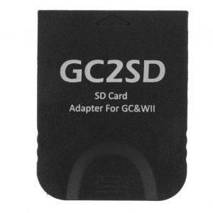 Lecteur De Carte Gc2sd Plug And Play Pour Console De Jeu Professionnelle Portable, Adaptateur De Micro Carte De Stockage Pour Wii Pour Gc Noir - Neuf