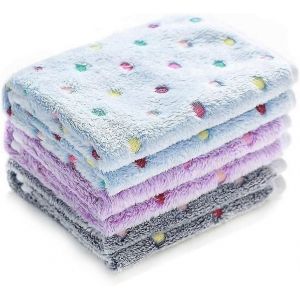 Couverture En Peluche Ultra-Douce Pour Chien / Chat 3 Pièces Points Moyens (76*52cm) - Neuf