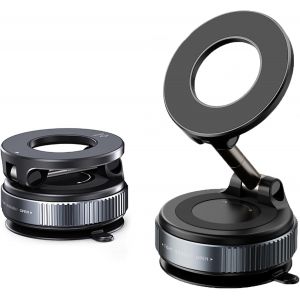 Ajustement À Deux Axes Support Telephone Voiture Ventouse,Repliable Et Rotation À 360 ° Support Magnétique Voiture,Pour Voiture Et Autres Occasions - Neuf