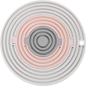 AYUHR-Tapis Silicone pour Micro-Ondes 8 pouces, Multi-Usages Amovible Coussin Chauffant, Dessous Plat Sécuritaire, Maniques, Épaissi (gris Clair, Rose, Gris Foncé) - Neuf