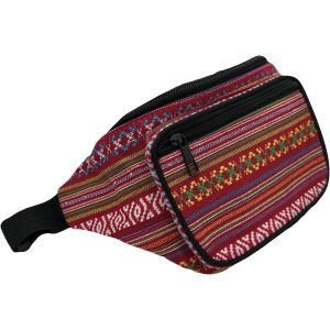 SJZG-Petit Sac Banane Pour Homme Et Femme Sac Banane Lat&eacute;ral De Sport Imperm&eacute;able Pour T&eacute;l&eacute;phone Portable Sac De Taille Tissu Voyage Running Mariconni&egrave;re Crois&eacute;e Festivals Hippie Ethnique Couleurs, - Neuf