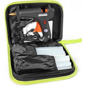 Chenquansarl-Pistolet &Agrave; Colle Avec Une Trousse &Agrave; Outil, 60w (Plus Efficace Que 20w), 20pcs B&acirc;tons De Colle 19cm*11mm, Pour Bricolages/Loisir Cr&eacute;atifs/Diy, Noir - Neuf