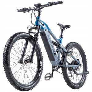 V&eacute;lo De Montagne &Eacute;lectrique Kimdyma K01 1000 W, Batterie Samsung 48 V 20 Ah, 45 Km/H, Absorption Des Chocs Compl&egrave;te - Bleu - Neuf