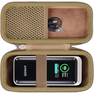 pour Anker Prime Power Bank 27.650mAh Powerbank (250W) &eacute;tui de Transport Rigide, &eacute;tui Uniquement,Golden - Neuf