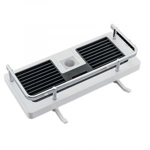 Support de douche sans trou, support de salle de bain, organisateur de douche avec anneau de pommeau de douche et crochet de barre de douche 24 mm - 25 mm - Neuf