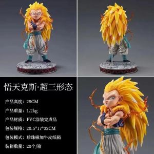 Figurine Articul&eacute;e Dragon Ball Z Super Saiyan 3 Gotenks En Pvc, 25 Cm, Mod&egrave;le De Collection, Ornement, Cadeau, Bureau, Gk, Pop39624-A - Neuf