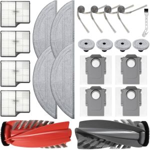 Accessoires Pour Roborock Saros 10 Robot Aspirateur Pièce De Rechange, 1 Brosses À Rouleau + 4 Chiffon De Nettoyage + 4 Bord Chiffon + 4 Sac À Poussière + 4 Brosses Latérales + 4 F[SSE7110878] - Neuf