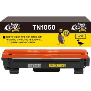 ERYI-- Tn1050 - Toner Laser Compatible Avec Brother Tn1050 - Noir Taille Standard - Pour Brother Dcp 1510 - Dcp 1512 - Dcp 1610 W - Brother Hl 1012 - Hl 1012 W - Brother Mfc 1810 - Mfc 1815 - Neuf