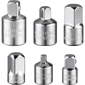 Ulteronixshop-Flintronic Jeu d&iquest;adaptateurs de Douilles, 6 Pi&egrave;ces Adaptateur &agrave; Cliquet R&eacute;ducteur de Douille 1/2"" &agrave; 3/8"",3/8"" &agrave; 1/2"",3/8"" &agrave; 1/4"",1/4"" &agrave; 3/8"",1/2"" &agrave; 1/4"",1/4"" &agrave; 1/2"" pour Cliquets &agrave; &eacute;cro - Neuf