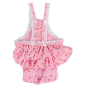 Hjlian Culotte Hygienique Menstruelle En Coton Respirant A Pois Doux Pour Chien Et Chiot (Rose, M) - Neuf