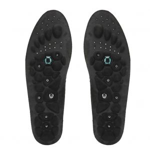 Lot De 2 Semelles Magnetiques Unisexes Pour Le Sport, Respirantes, Pour Massage Des Pieds (Noir, Taille L, 44 A 47) - Neuf