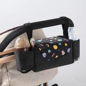 Organisateur De Poussette Avec Porte-Gobelet Isol&eacute; Organisateur Universel De Poussette Multifonctionnel Portable Accessoires Pour B&eacute;b&eacute;s Nouveau - Neuf
