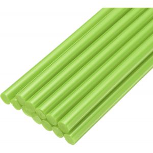 Bâtonnets de Colle Chaude Mini pour Pistolet à Colle 0,27 Pouce x 8 Pouces Vert Clair 12Pcs - Neuf