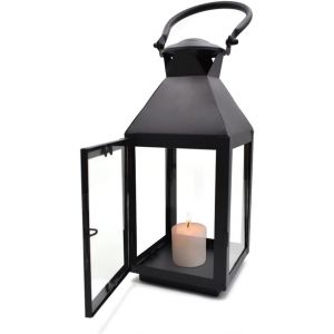 Bougeoir/Lanternes En Fer, Style Vintage Lanterne Int&eacute;rieure/Ext&eacute;rieure Pour D&eacute;corations Maison Cour/Pavillon/Bois/Jardin/Jardin &Agrave; Th&eacute; (26 * 11 Cm) - Neuf