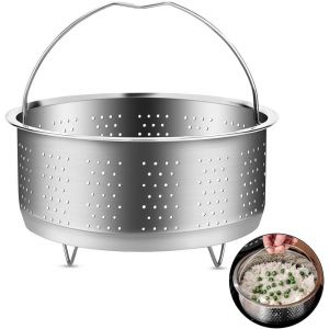 Jexnovashop-Insert De Cuiseur Vapeur En Acier Inoxydable 304, Insert Vapeur Pour Casserole, Passoire Pour Casseroles, Casseroles, Autocuiseurs, L&eacute;gumes, Fruits, ?Ufs 22 Cm - Neuf