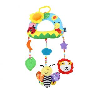 Hochet Suspendu Pour Bebe Fille Avec Motifs Animaux Et Design Arc-En-Ciel - Neuf