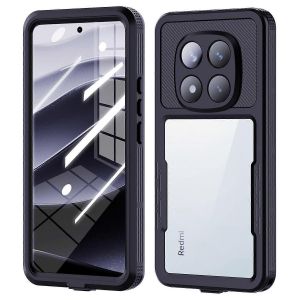 Coque etanche transparente pour Xiaomi Redmi Note 14 Pro 5G (IP68) - Neuf