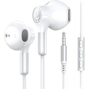 KALANKA-ME910 &Eacute;couteurs, Ecouteurs Filaire avec Microphone et Contr&ocirc;le du Volume, Intra-Auriculaires, Oreillette Jack 3.5mm Universel pour iPhone, Smartphones Android, MP3 etc. - Neuf