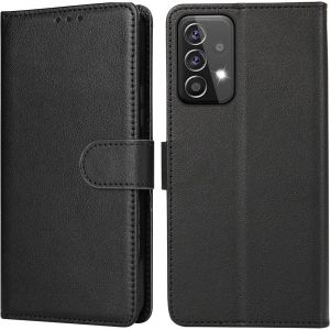 Coque Pour Samsung Galaxy A52 5g/4g/A52s 5g, Etui Housse En Cuir Pu Premium [Pochette De Portefeuille] Emplacements Magnétique Flip Porte Cartes Protection Étui Pour Samsung Galaxy A52, Noir - Neuf
