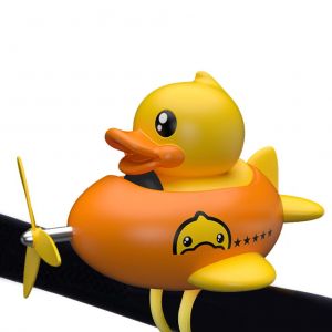 Canard jouet ornements de voiture canard jaune decorations de tableau de bord de voiture jouet de canard d'assaut d'avion - Neuf