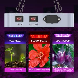 Kalanka-Lixada Lampe Pour Plantes 80w (312 Leds), Lampe De Croissance À Spectre Complet, Imperméable, Pour Graines, Fleurs, Serres Et Jardinage D'intérieur - Neuf