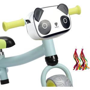 Kal-Sacoche De Guidon Pour Enfant, Panier Velo Enfant Résistant À L'eau, Accessoire De Velo Tricycle Trottinette, Cadeau Anniversaire Noel Pour Tout-Petit Filles Garçons, Avec Tassel, Bandoulière - Neuf