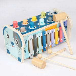 Fajiabao 1 An de Bébé - Jouets Montessori, l'Apprentissage Précoce des Jouets 1 Ans de Jouets en Bois Enfant 1 2 3 Ans de Pâques Bébé Fille Garçon Cadeau 1 An 3 en 1 Jouets - Neuf