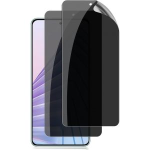 JGD-Pour Xiaomi POCO M7 PRO 5G/Redmi Note 14 5G/Redmi Note 14 4G Anti-Espion Protection &eacute;cran,2 Pi&egrave;ces 9H Duret&eacute; Privacy Membrane Anti-Spy Protection D'&eacute;cran en TPU Flexible Anti Rayure Film - Neuf